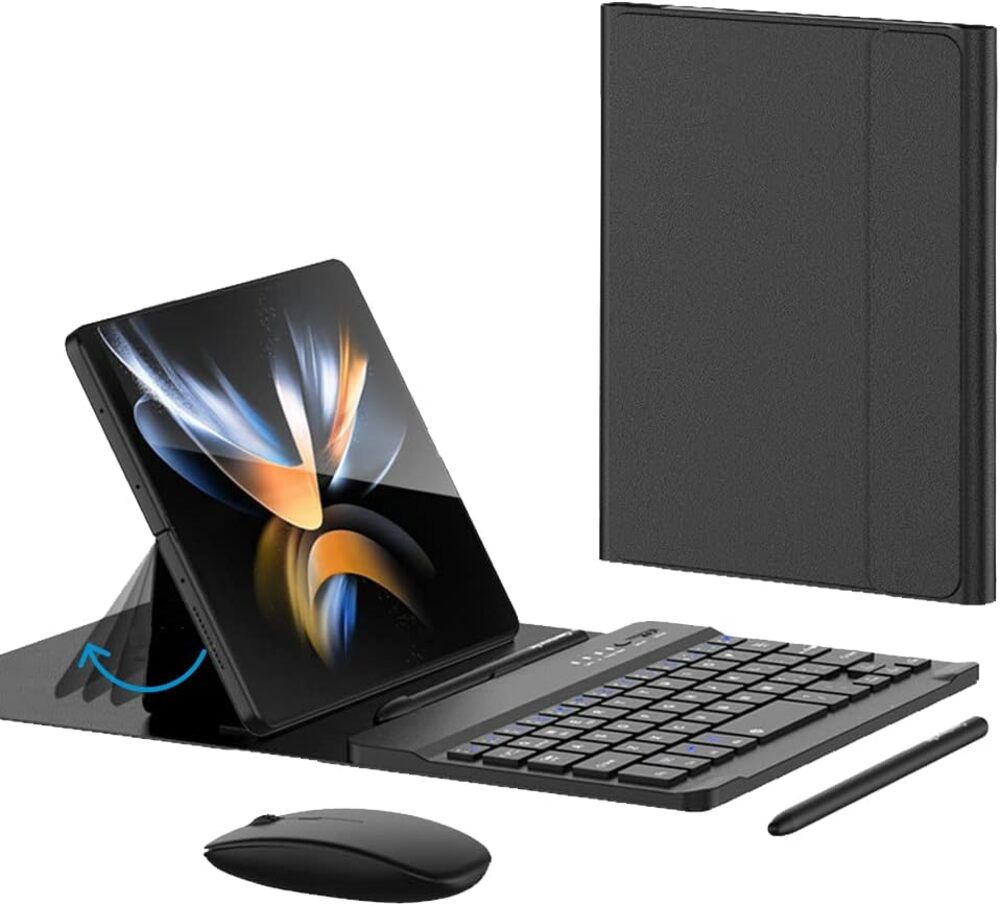 4-in-1 Wireless Keyboard Case for Galaxy Z Fold 8 Ultra/Z Fold8 Wide/7/6/5